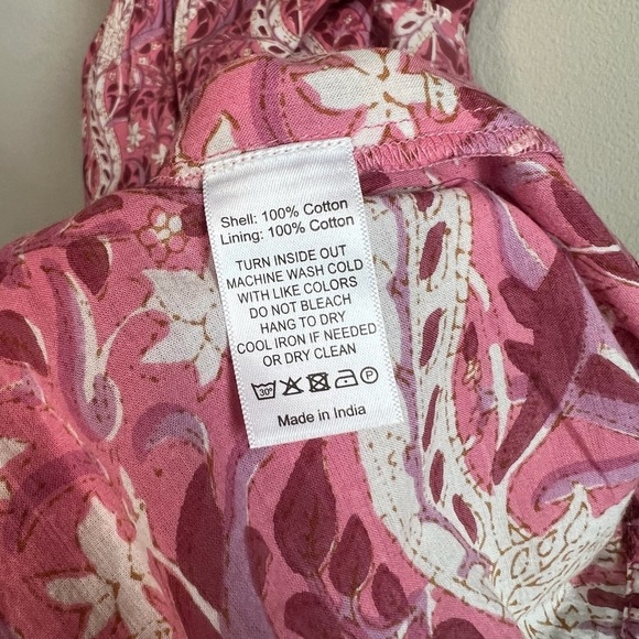 Anna Cate Charlotte Maxi Dress in Vine Mix Pink Floral Ruffle Tiered Size XS - Picture 4 of 8